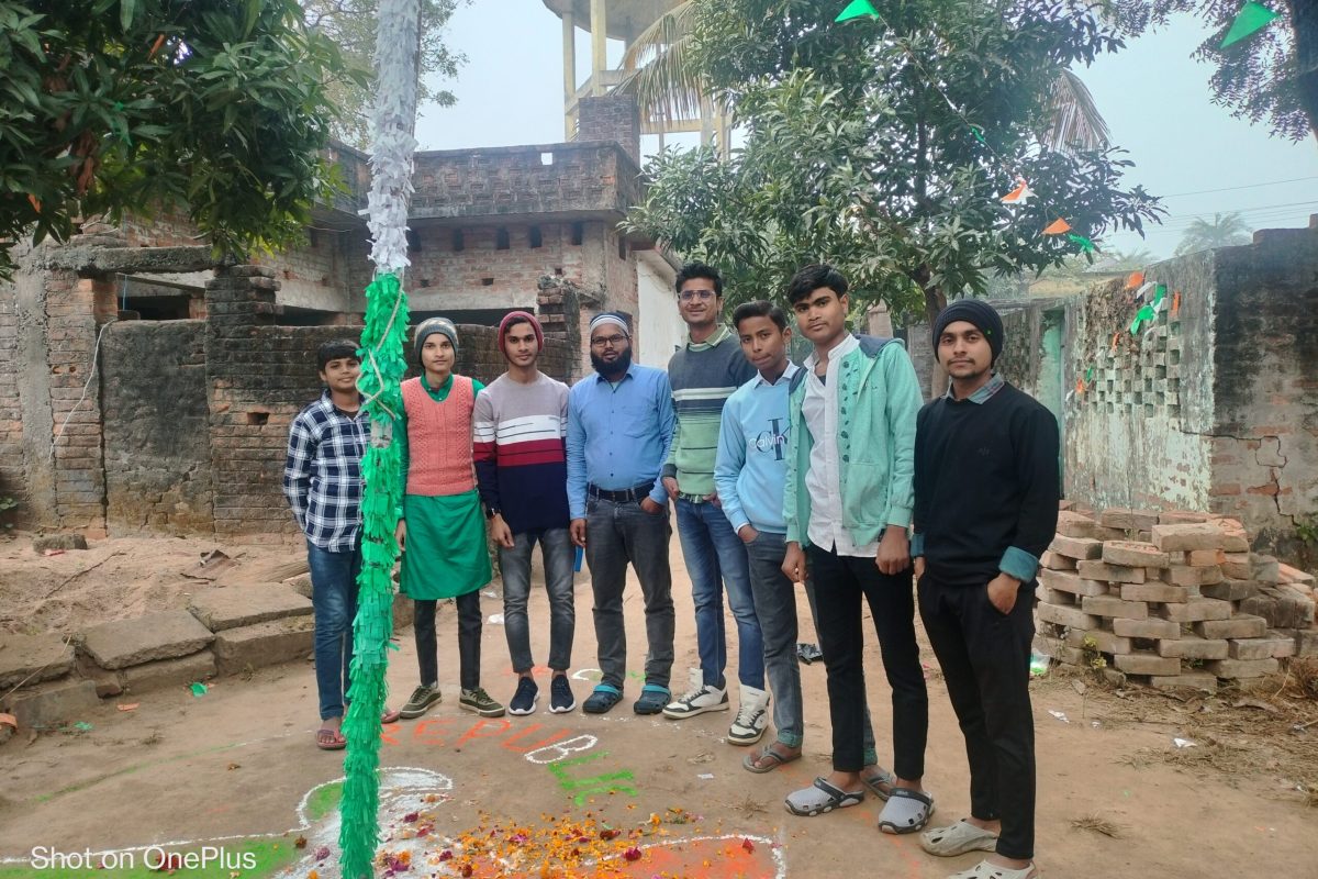 Mr. Hussain sir celebrates Republic Day on 26th January with his students. 2024