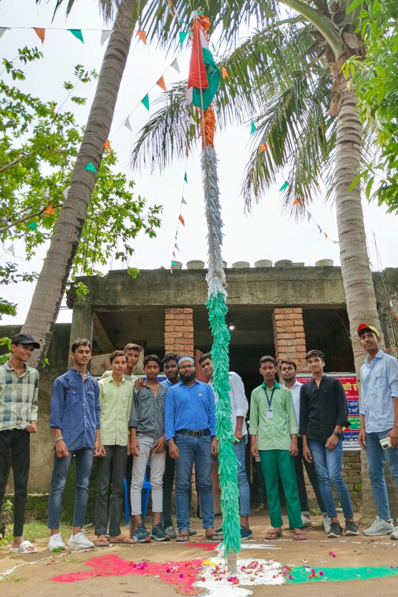 Mr. Hussain, sir along with his children, celebrates Independence Day on 15 August. 2023